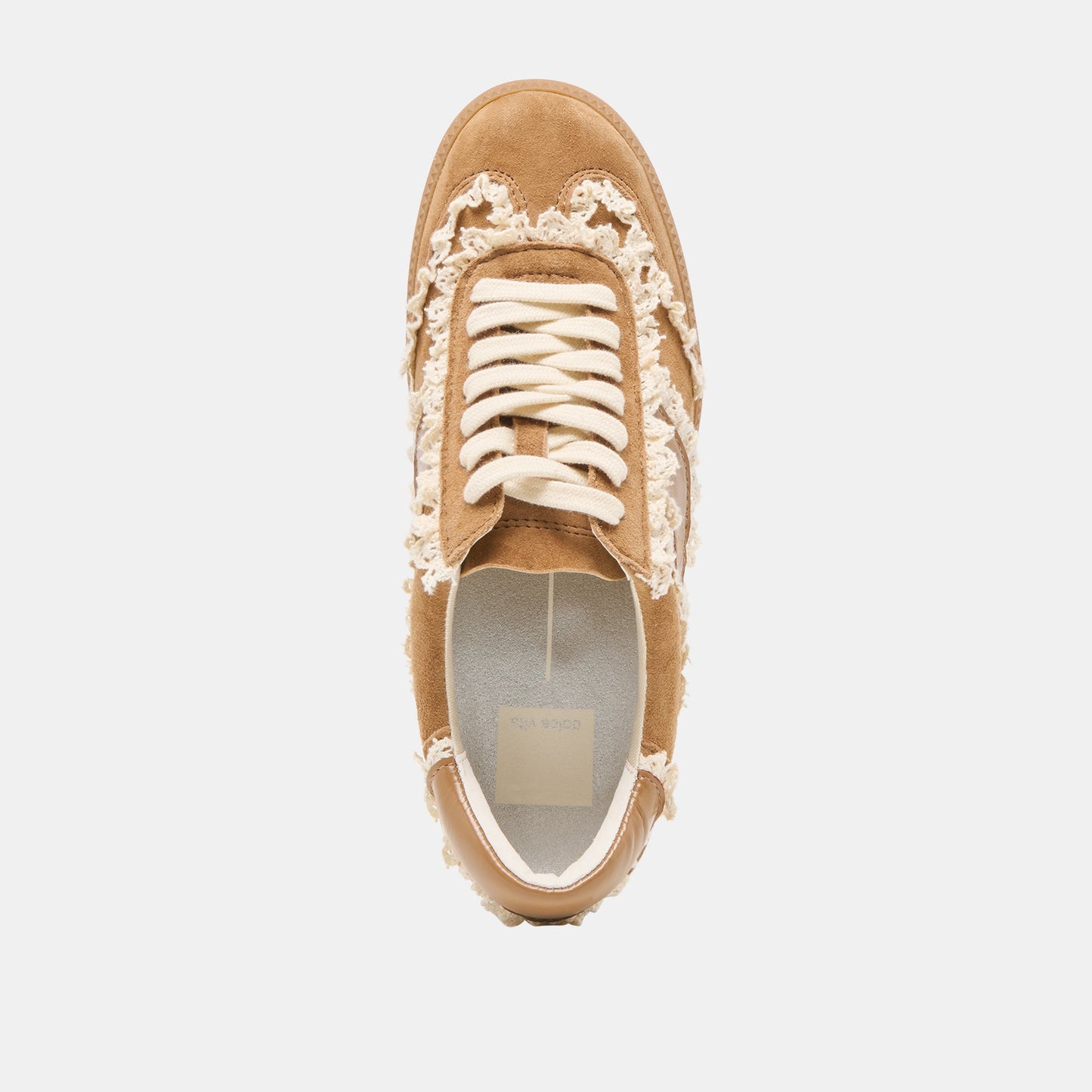 Dolce Vita Notice Lace Lt Brown Suede Sneakers