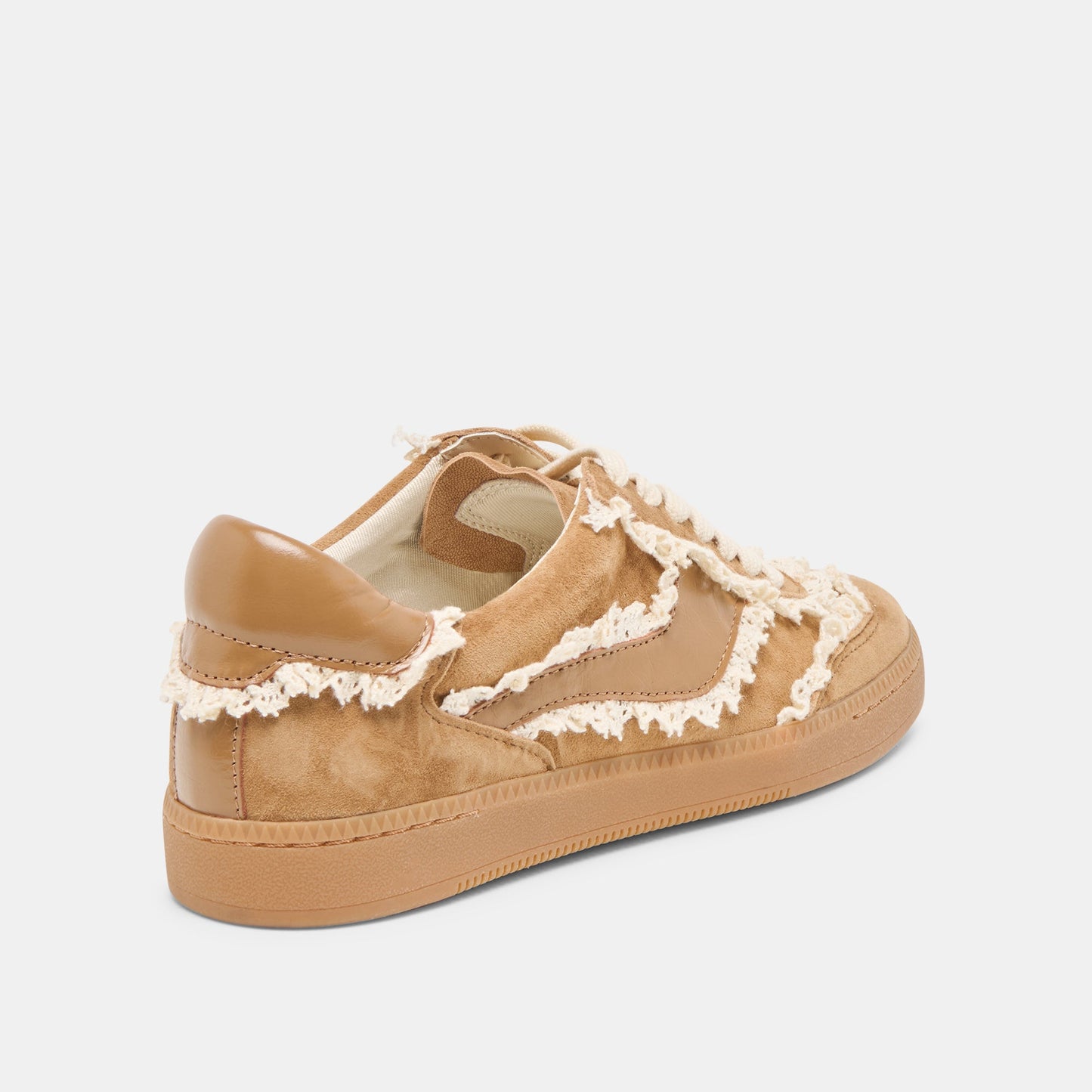 Dolce Vita Notice Lace Lt Brown Suede Sneakers