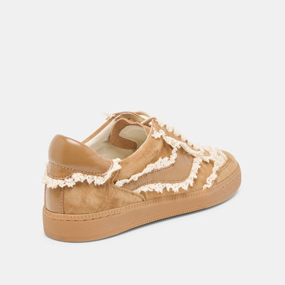 Dolce Vita Notice Lace Lt Brown Suede Sneakers