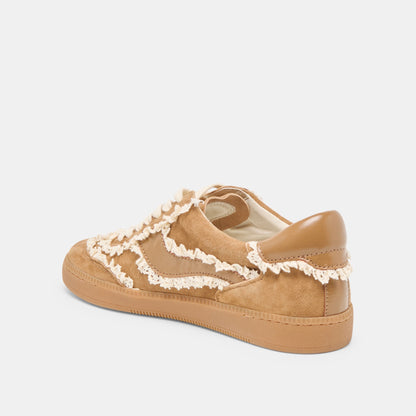 Dolce Vita Notice Lace Lt Brown Suede Sneakers