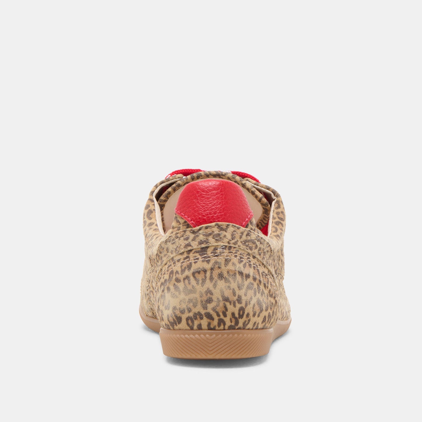 Dolce Vita Laini Tan Leopard Printed Suede Sneakers