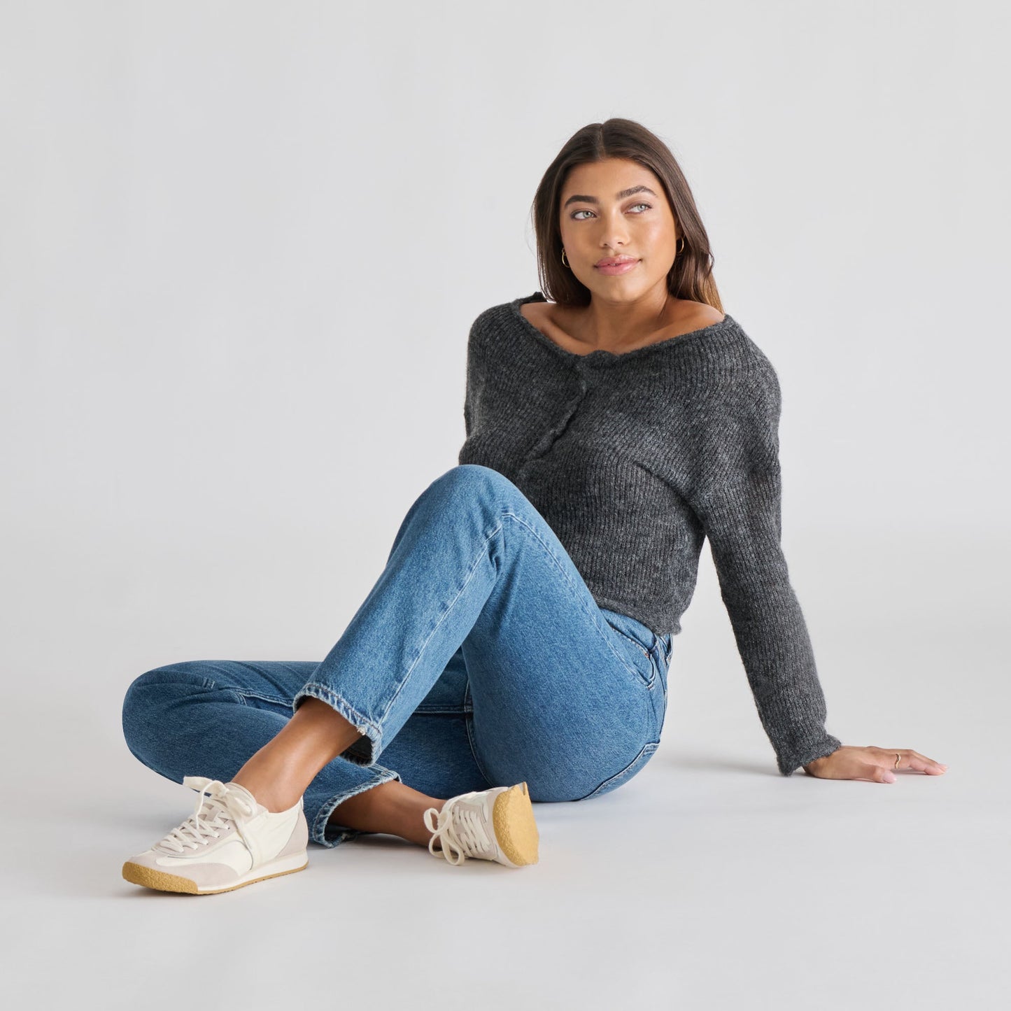 Dolce Vita Sariya White Nylon Sneakers