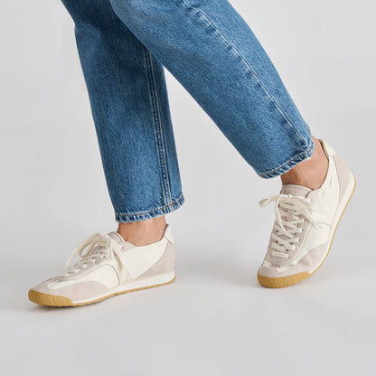 Dolce Vita Sariya White Nylon Sneakers