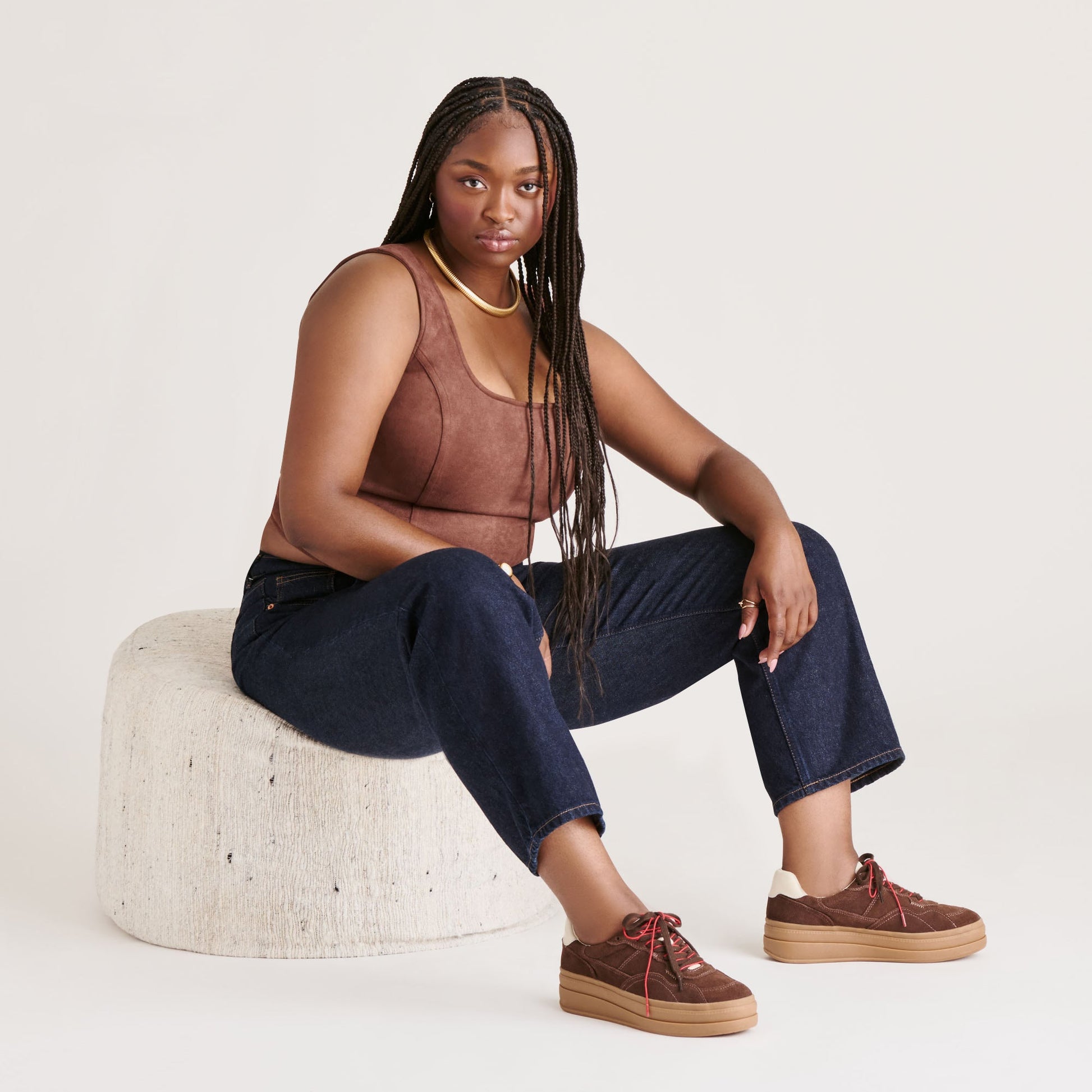Dolce Vita Naomy H2O Waterproof Dk Brown Suede Sneakers