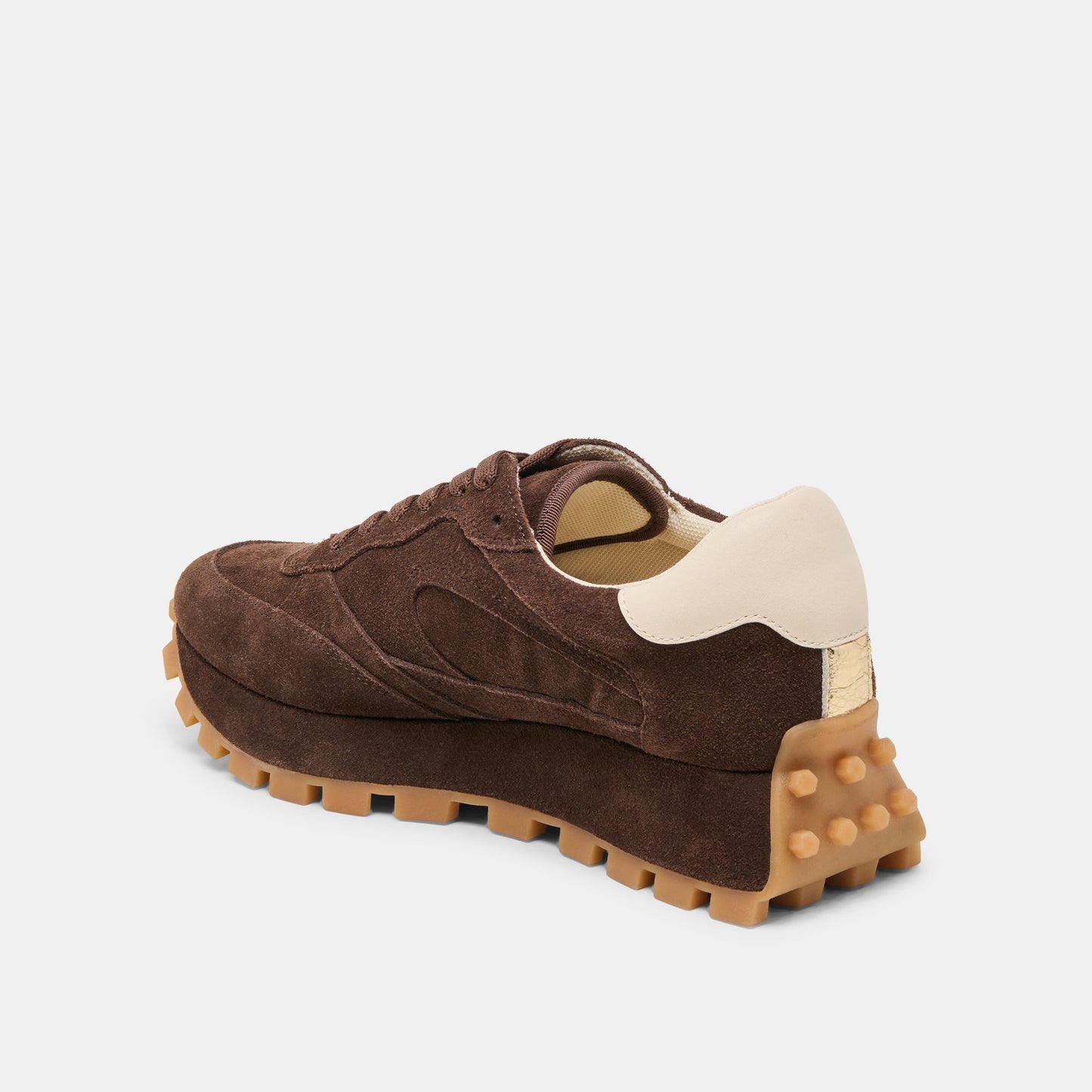 Dolce Vita Tricia Dk Brown Suede Sneakers