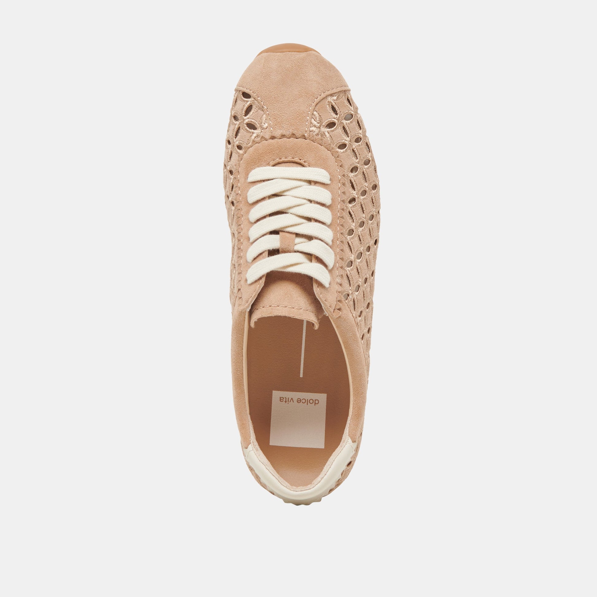 Dolce Vita DANIE EYELET PERF SNEAKERS CAMEL SUEDE