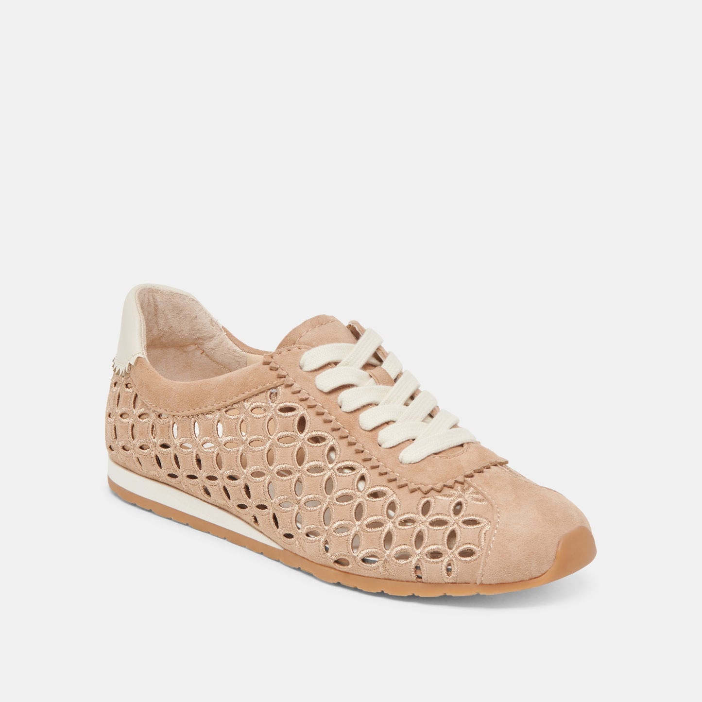 Dolce Vita DANIE EYELET PERF SNEAKERS CAMEL SUEDE