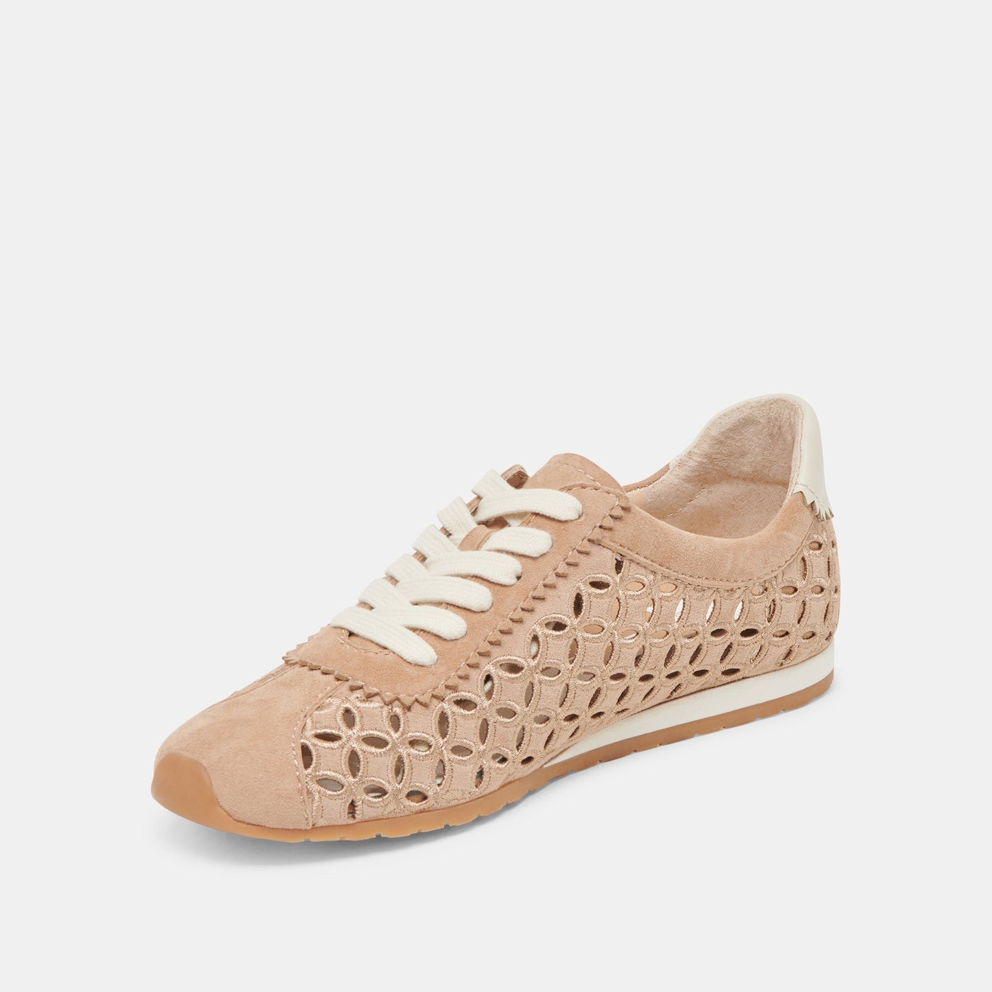 Dolce Vita DANIE EYELET PERF SNEAKERS CAMEL SUEDE