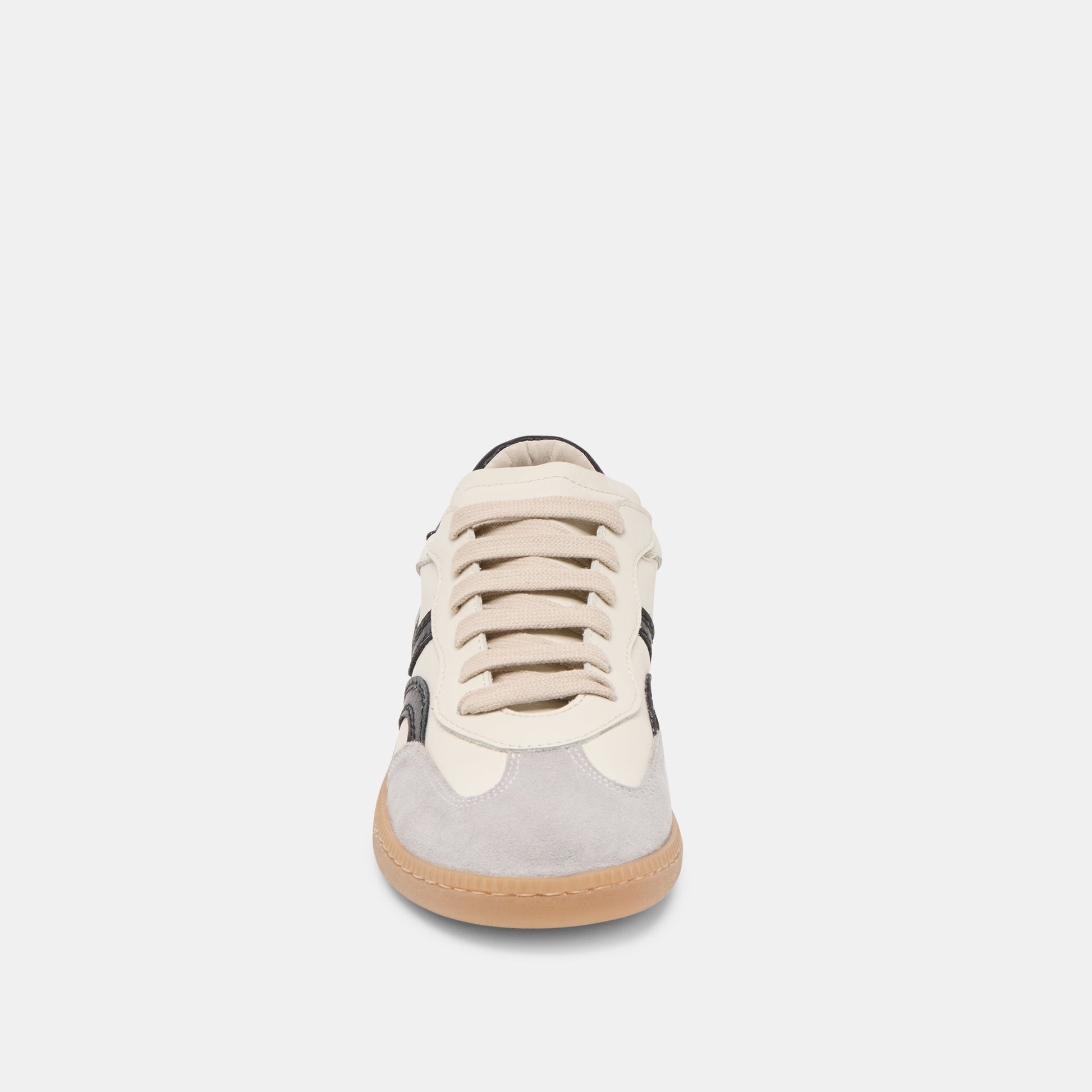 Dolce Vita Rebel White Black Leather Sneakers