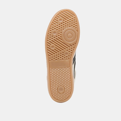 Dolce Vita Rebel White Black Leather Sneakers