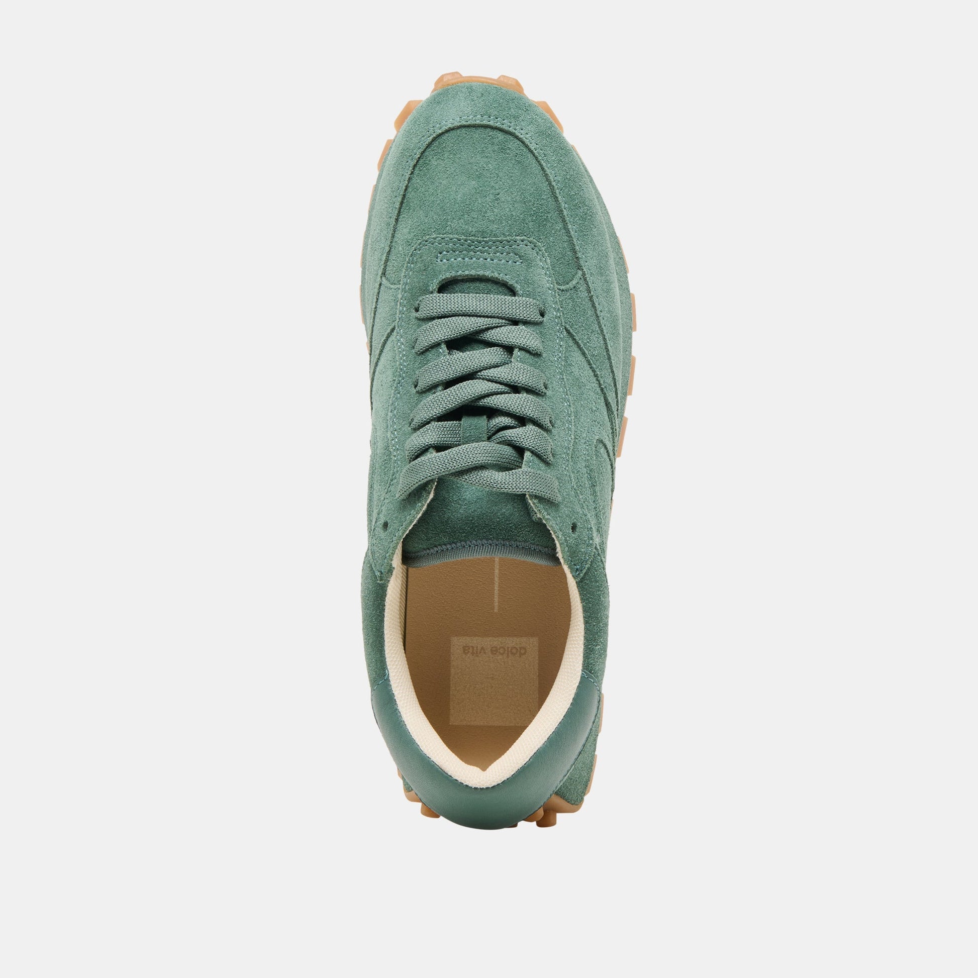 Dolce Vita Tricia Dk Green Suede Sneakers