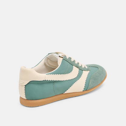 Dolce Vita Limit Green Nylon Sneakers