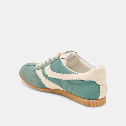 Dolce Vita Limit Green Nylon Sneakers