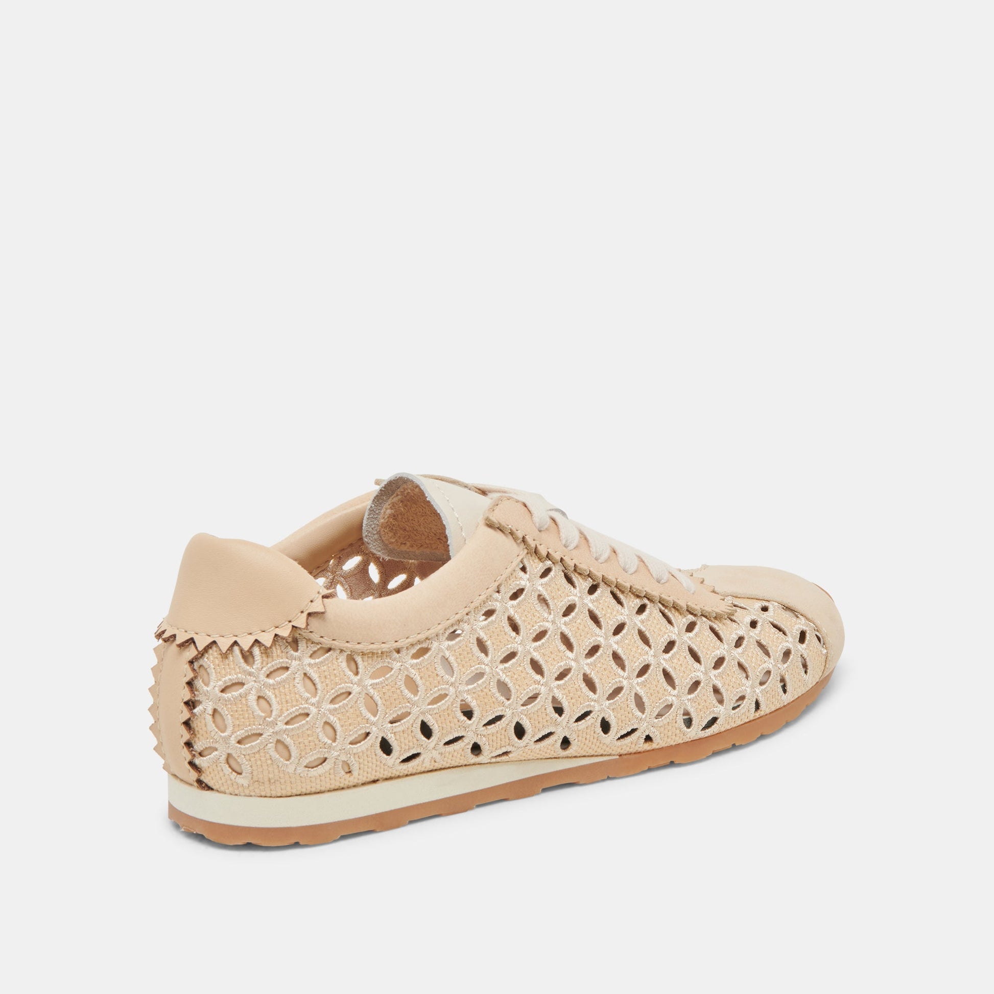 Dolce Vita DANIE EYELET PERF SNEAKERS LT NATURAL RAFFIA