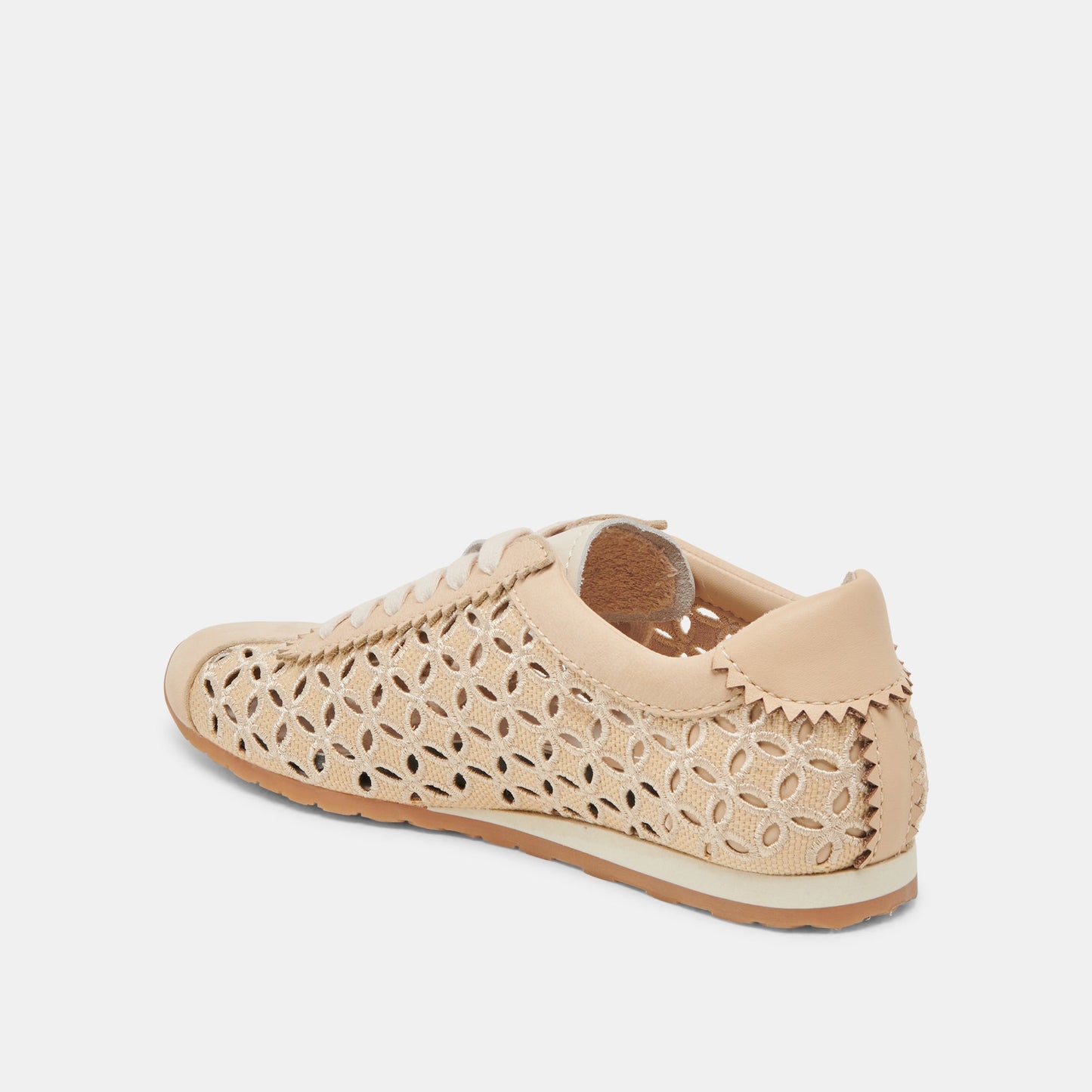 Dolce Vita DANIE EYELET PERF SNEAKERS LT NATURAL RAFFIA