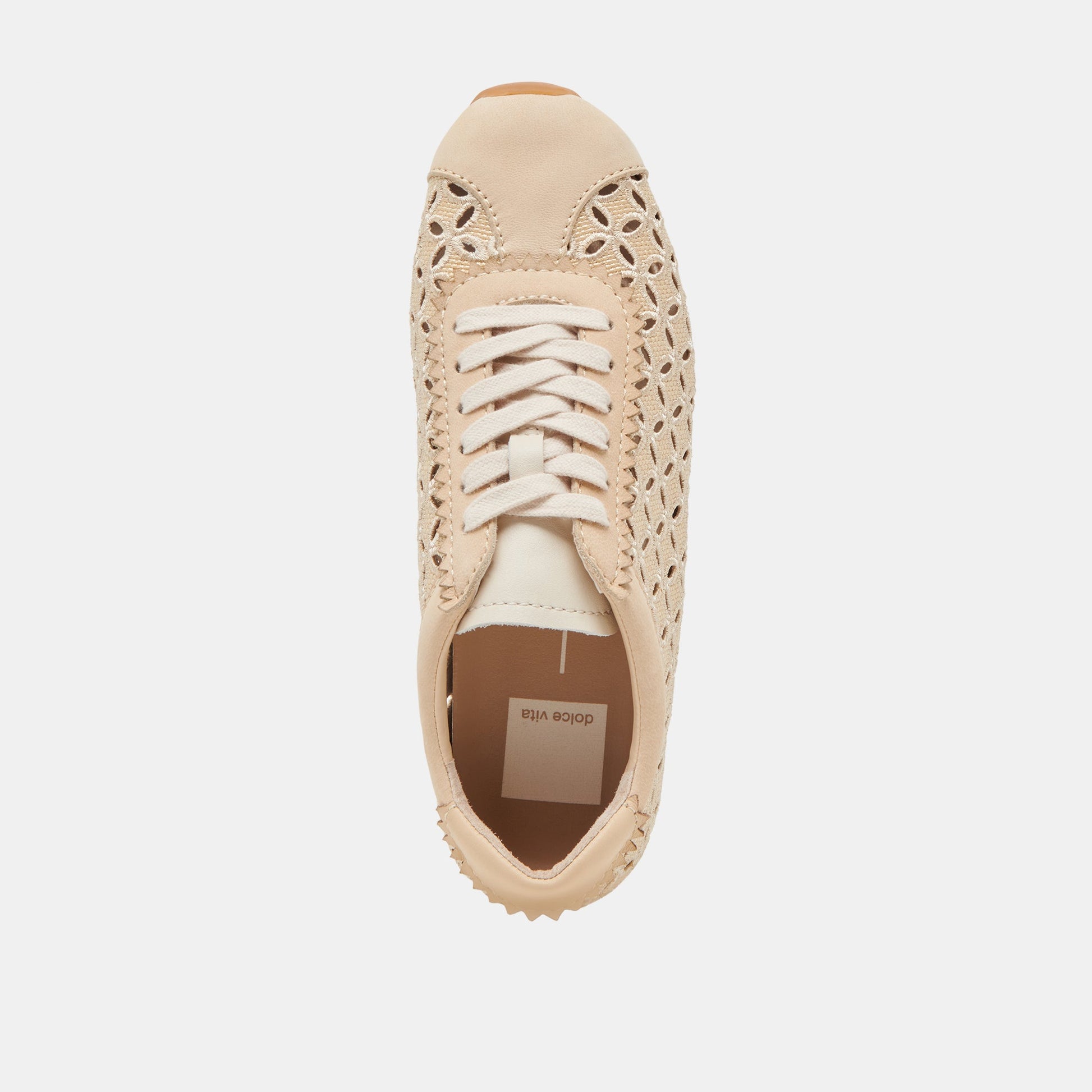 Dolce Vita DANIE EYELET PERF SNEAKERS LT NATURAL RAFFIA
