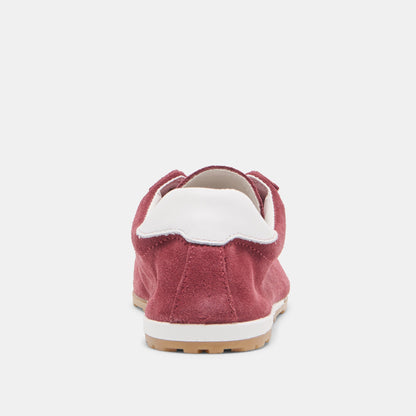 Dolce Vita Serina Burgundy Suede Sneakers