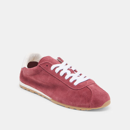 Dolce Vita Serina Burgundy Suede Sneakers