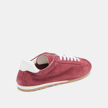 Dolce Vita Serina Burgundy Suede Sneakers