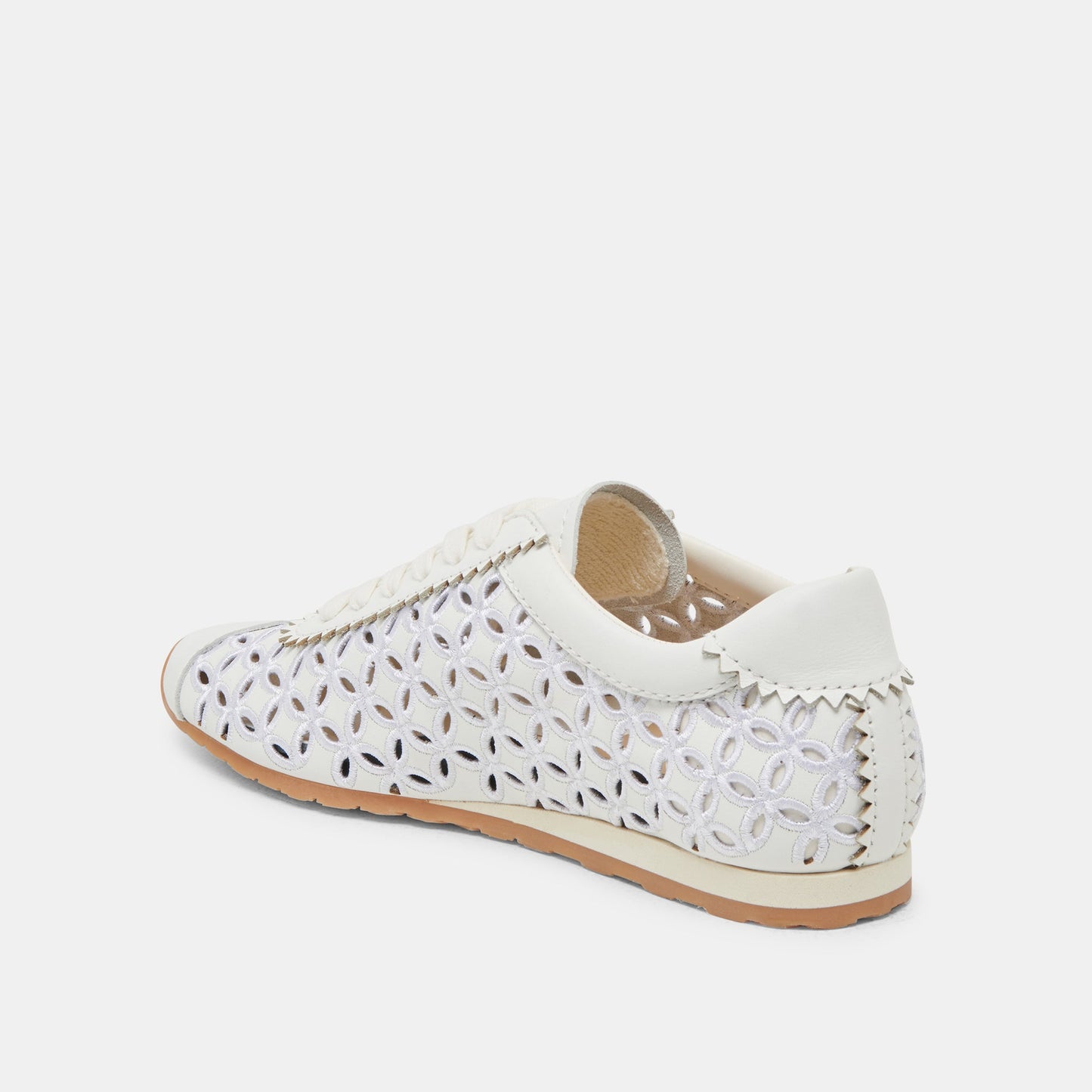 Dolce Vita DANIE EYELET PERF SNEAKERS TRUE WHITE LEATHER