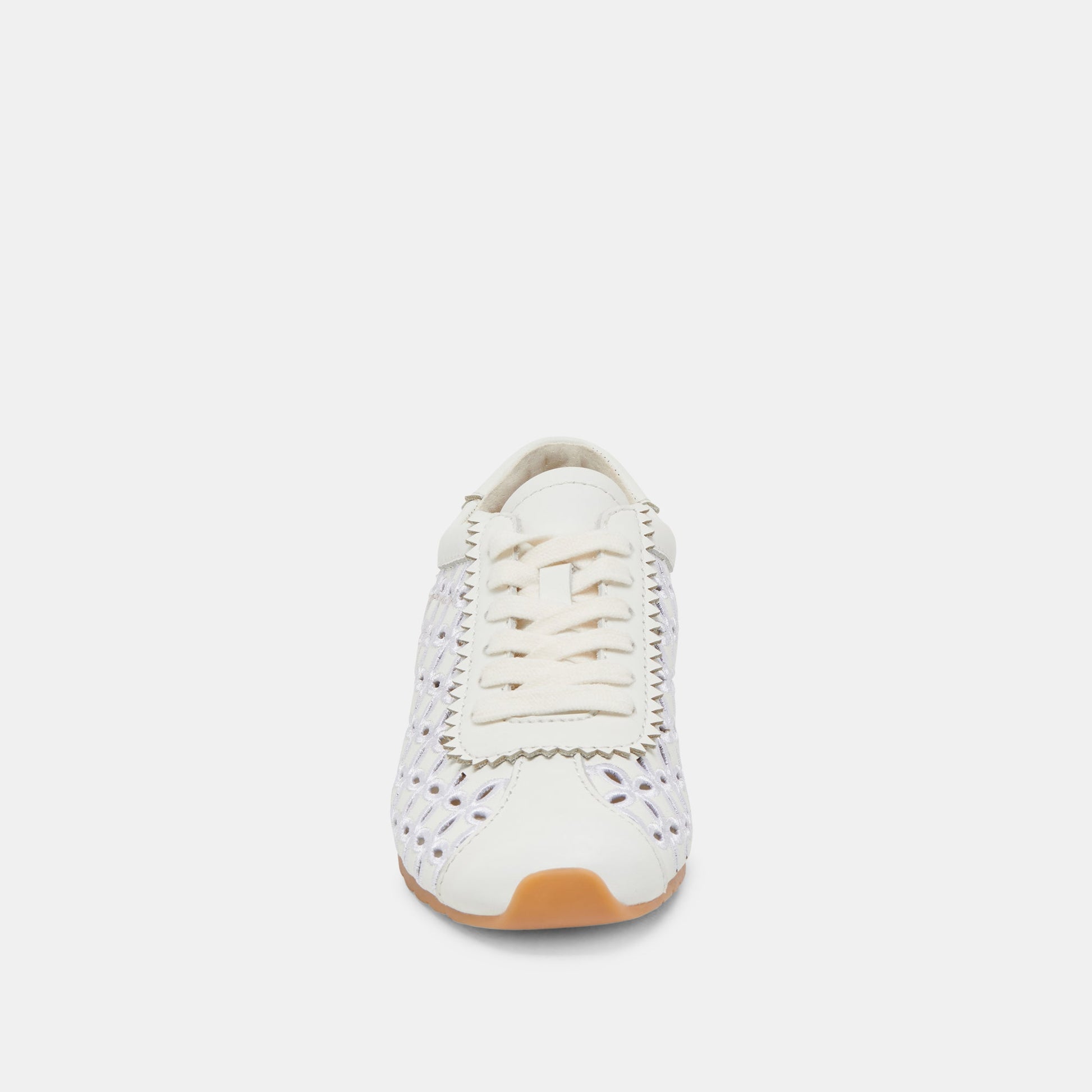 Dolce Vita DANIE EYELET PERF SNEAKERS TRUE WHITE LEATHER