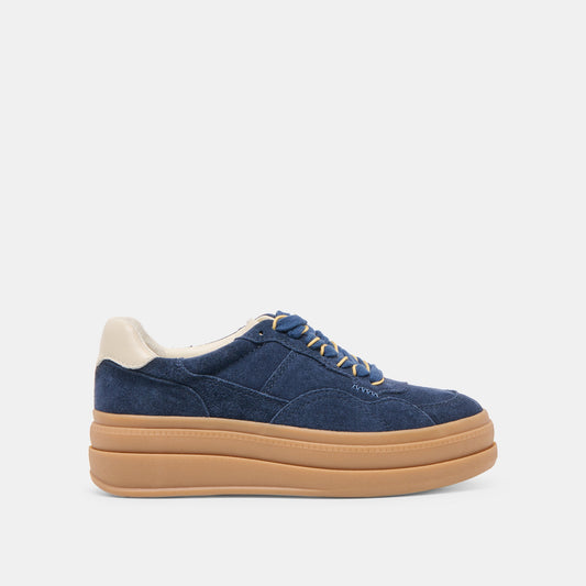 Dolce Vita Naomy H2O Waterproof Navy Suede Sneakers