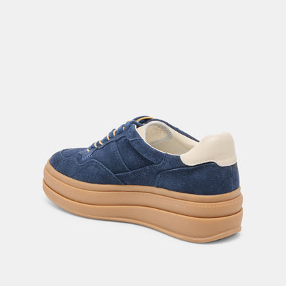 Dolce Vita Naomy H2O Waterproof Navy Suede Sneakers