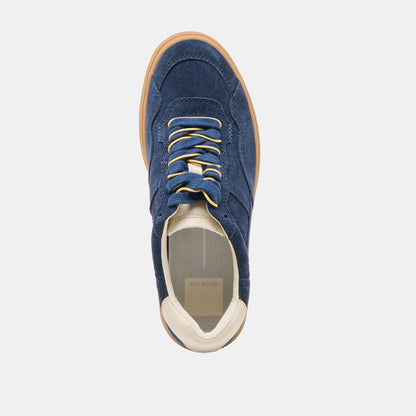 Dolce Vita Naomy H2O Waterproof Navy Suede Sneakers
