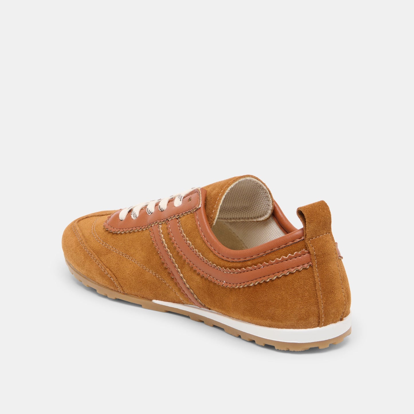 Dolce Vita Viper Cognac Suede Sneakers