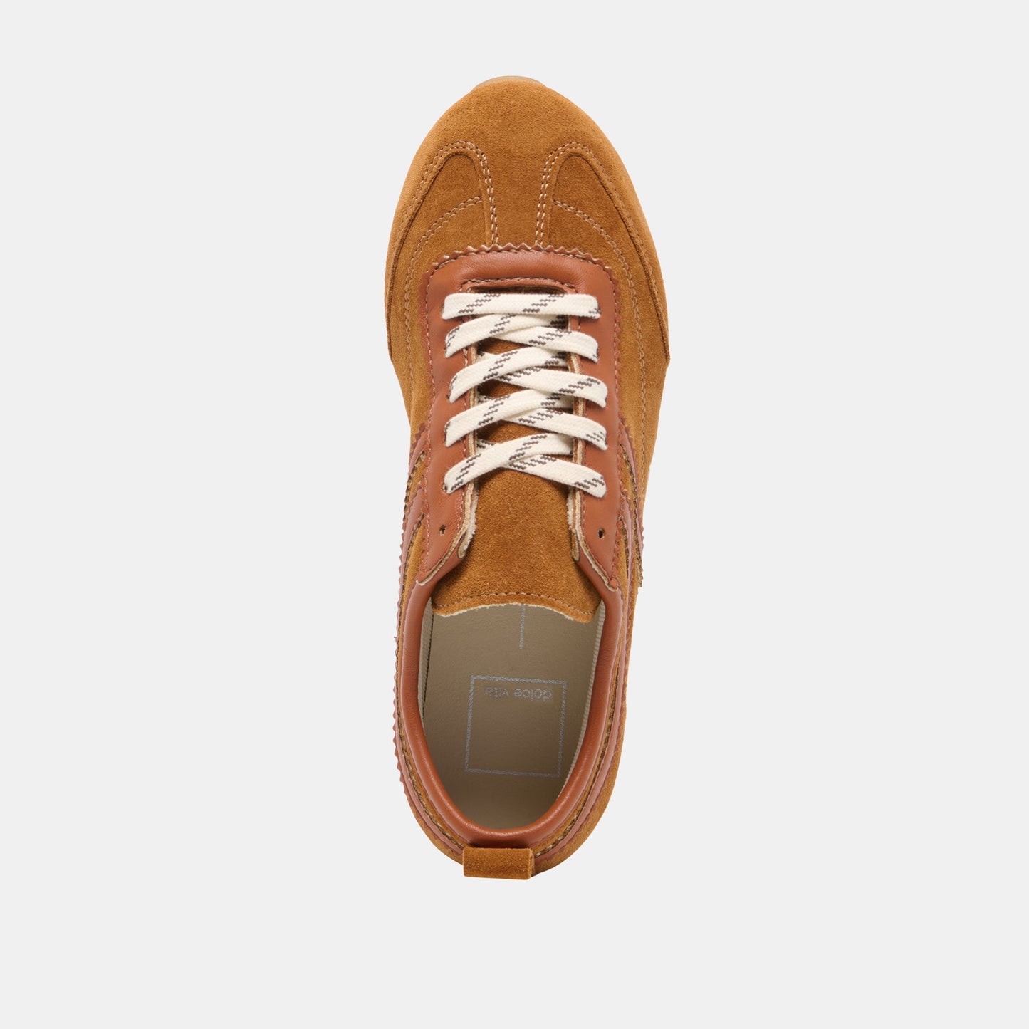 Dolce Vita Viper Cognac Suede Sneakers