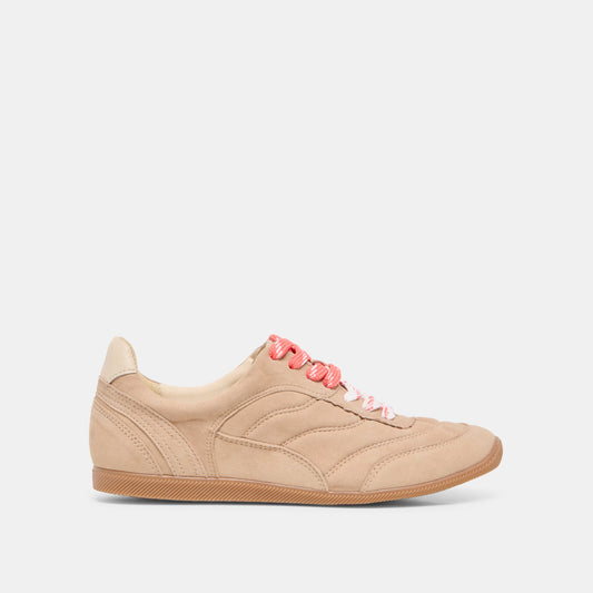 Dolce Vita Laini Camel Suede Sneakers