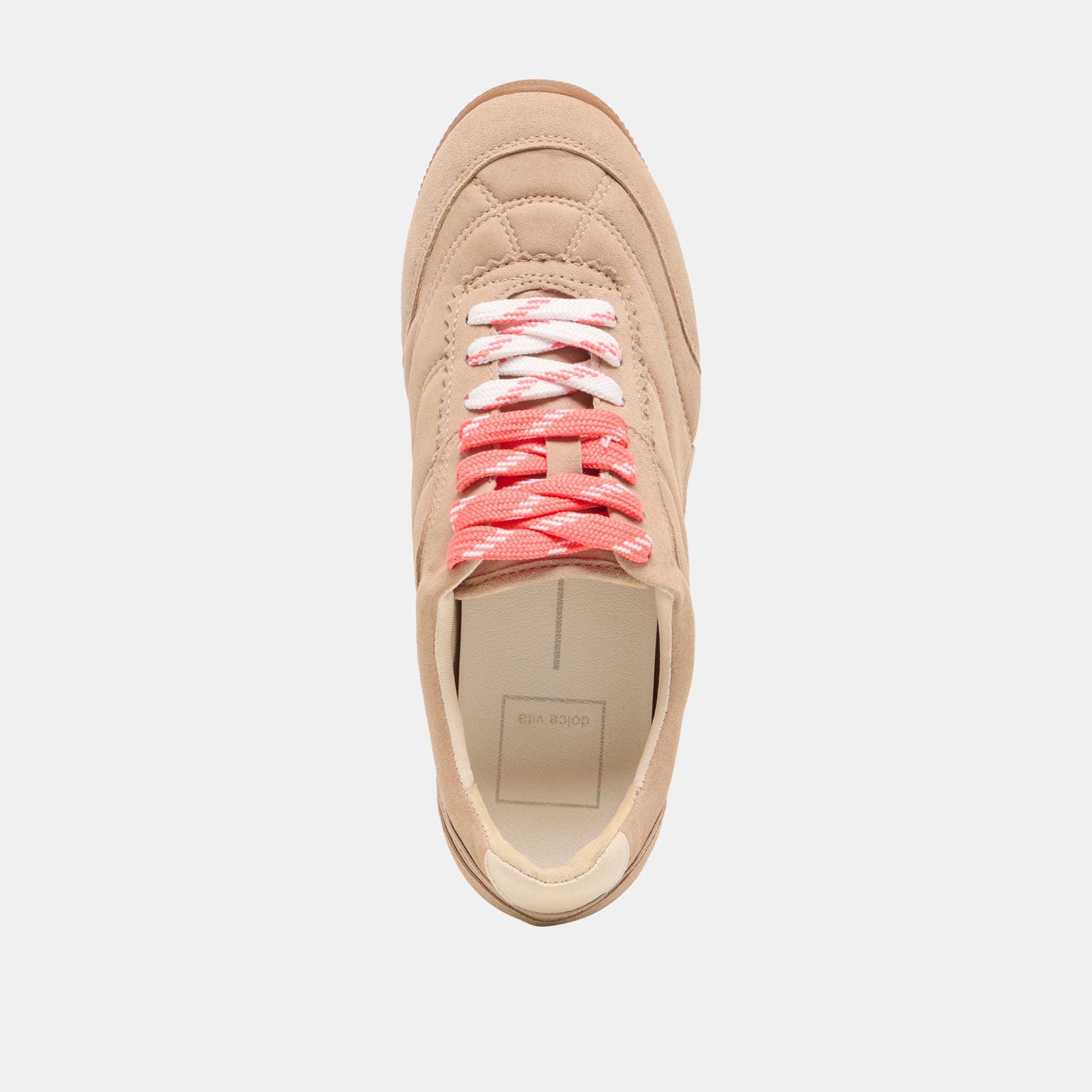Dolce Vita Laini Camel Suede Sneakers