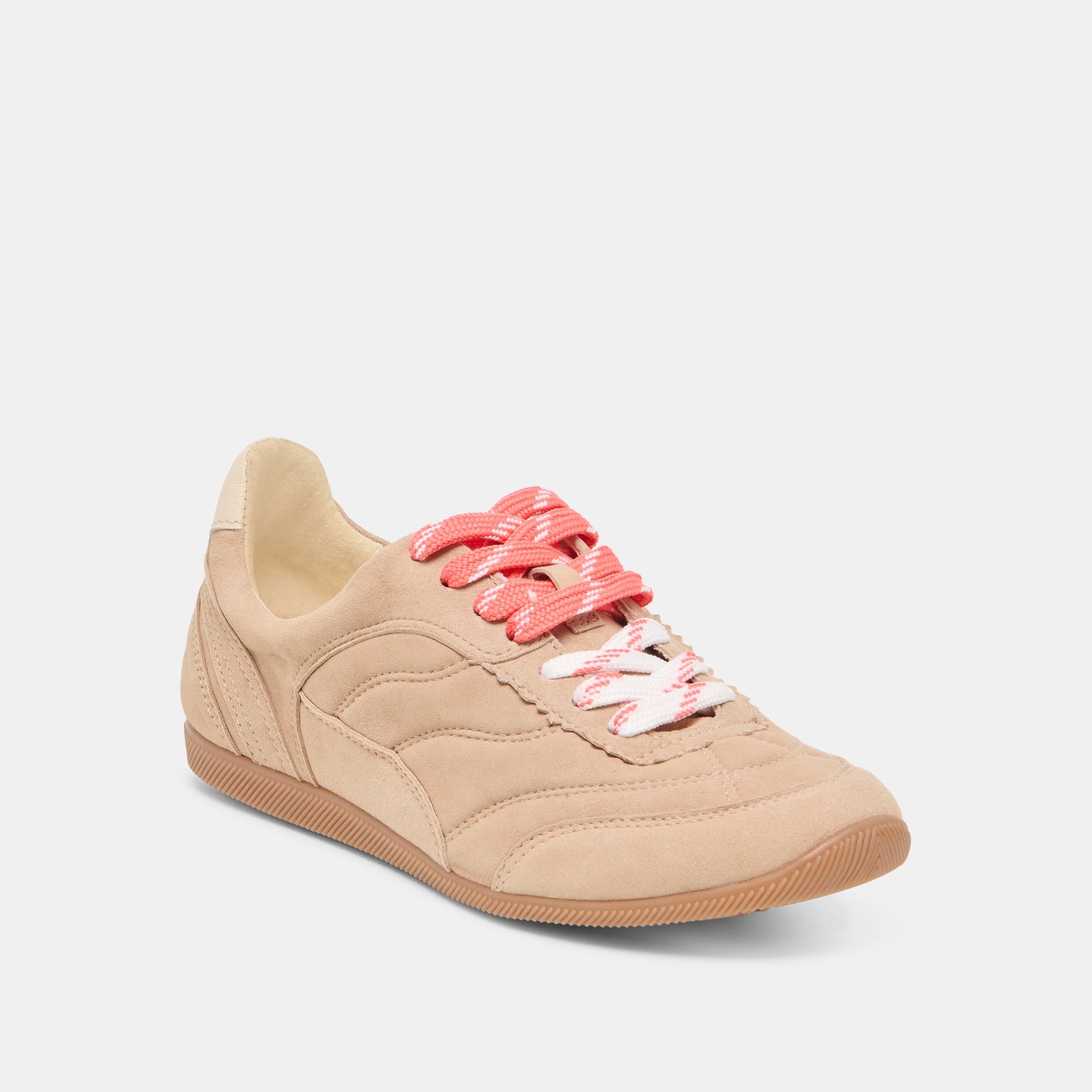Dolce Vita Laini Camel Suede Sneakers