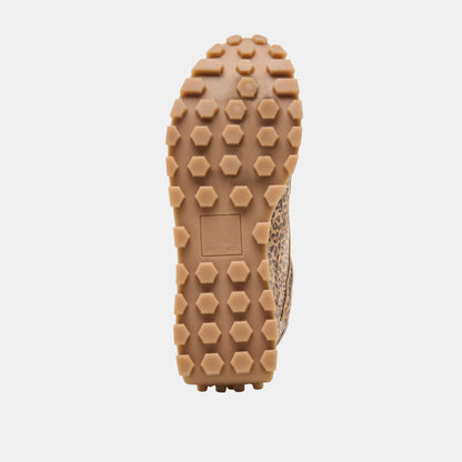 Dolce Vita Tricia Tan Leopard Printed Suede Sneakers