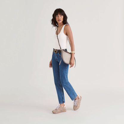 Dolce Vita Tricia Tan Leopard Printed Suede Sneakers