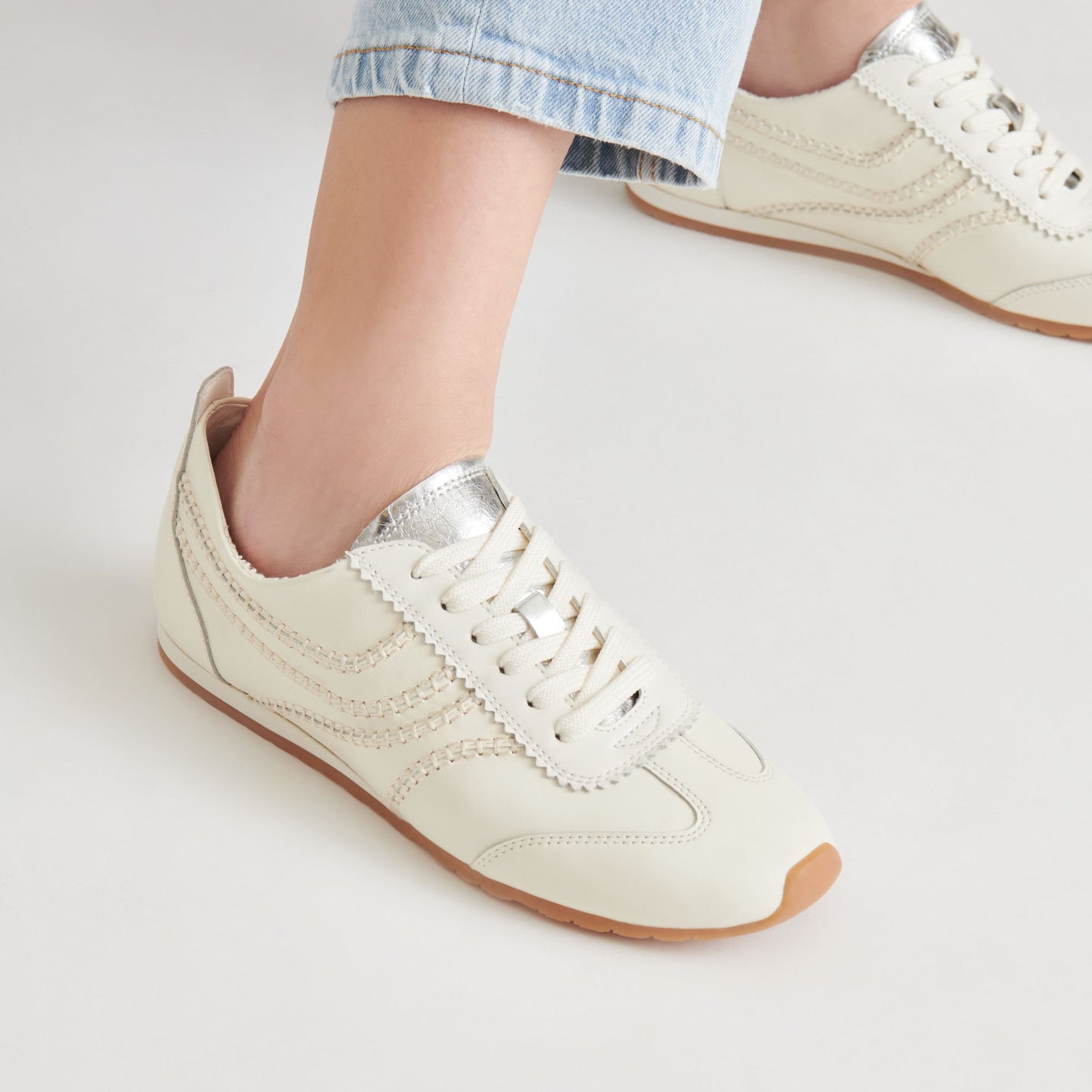 Dolce Vita DELANY SNEAKERS OFF WHITE LEATHER