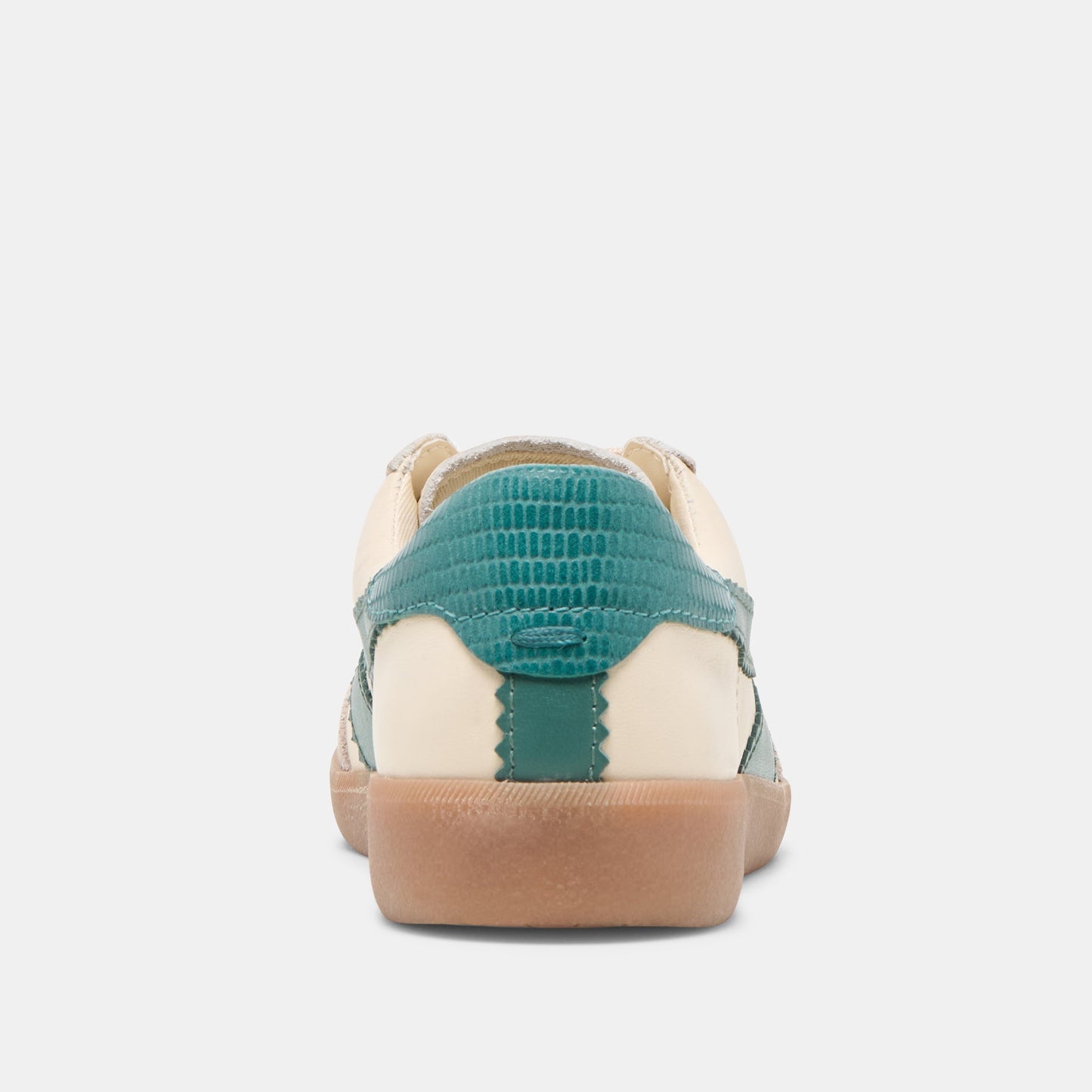 Dolce Vita Merit White Green Leather Sneakers