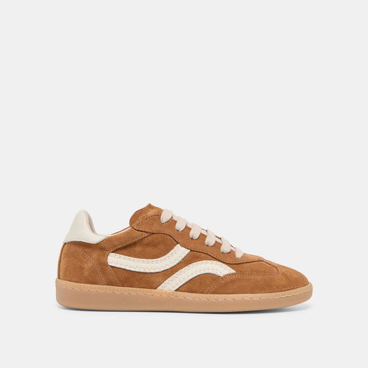 Dolce Vita Rebel Pecan Suede Sneakers