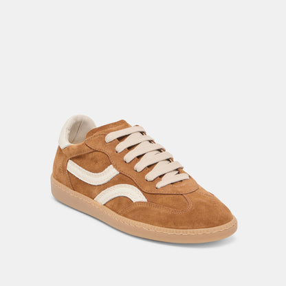 Dolce Vita Rebel Pecan Suede Sneakers