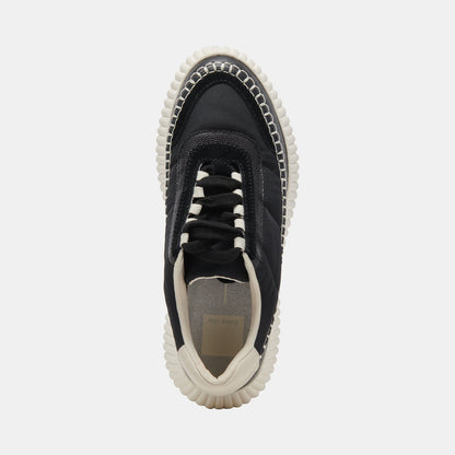 Dolce Vita Dolen Black Nylon Sneakers