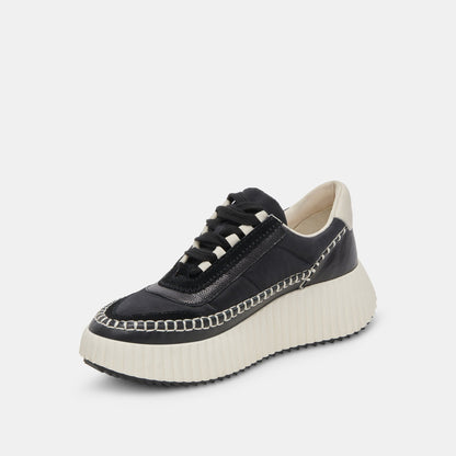 Dolce Vita Dolen Black Nylon Sneakers