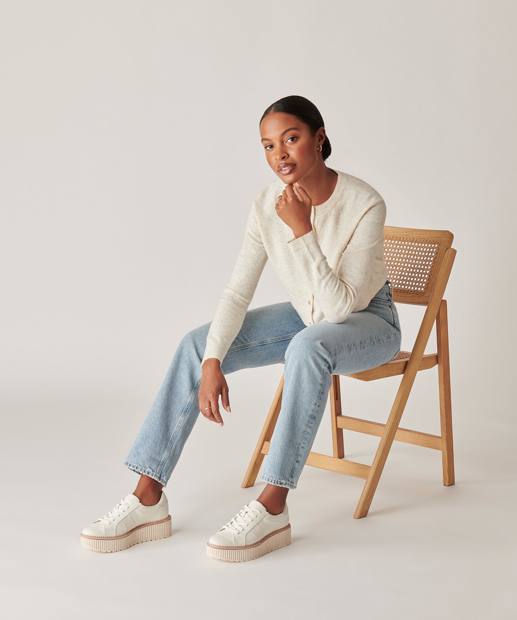 Dolce Vita TIGER SNEAKERS WHITE LEATHER