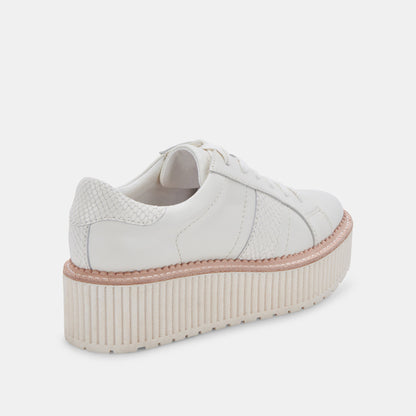 Dolce Vita TIGER SNEAKERS WHITE LEATHER