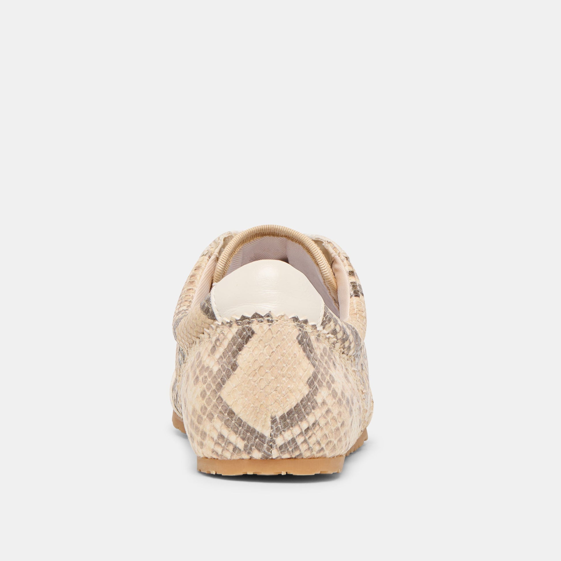 Dolce Vita Dorie Natural Snake Embossed Leather Sneakers