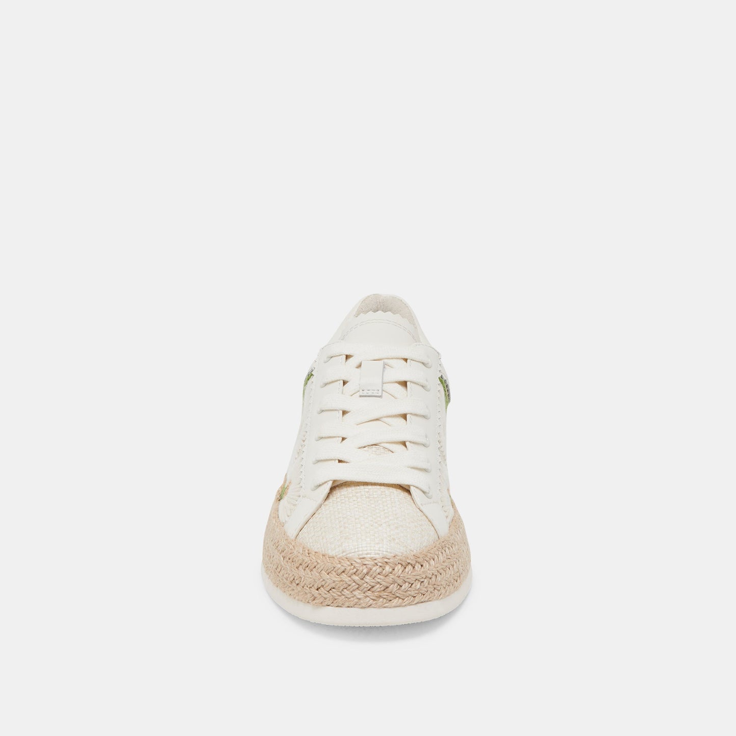 Dolce Vita AZALIA SNEAKERS WHITE FLORAL RAFFIA