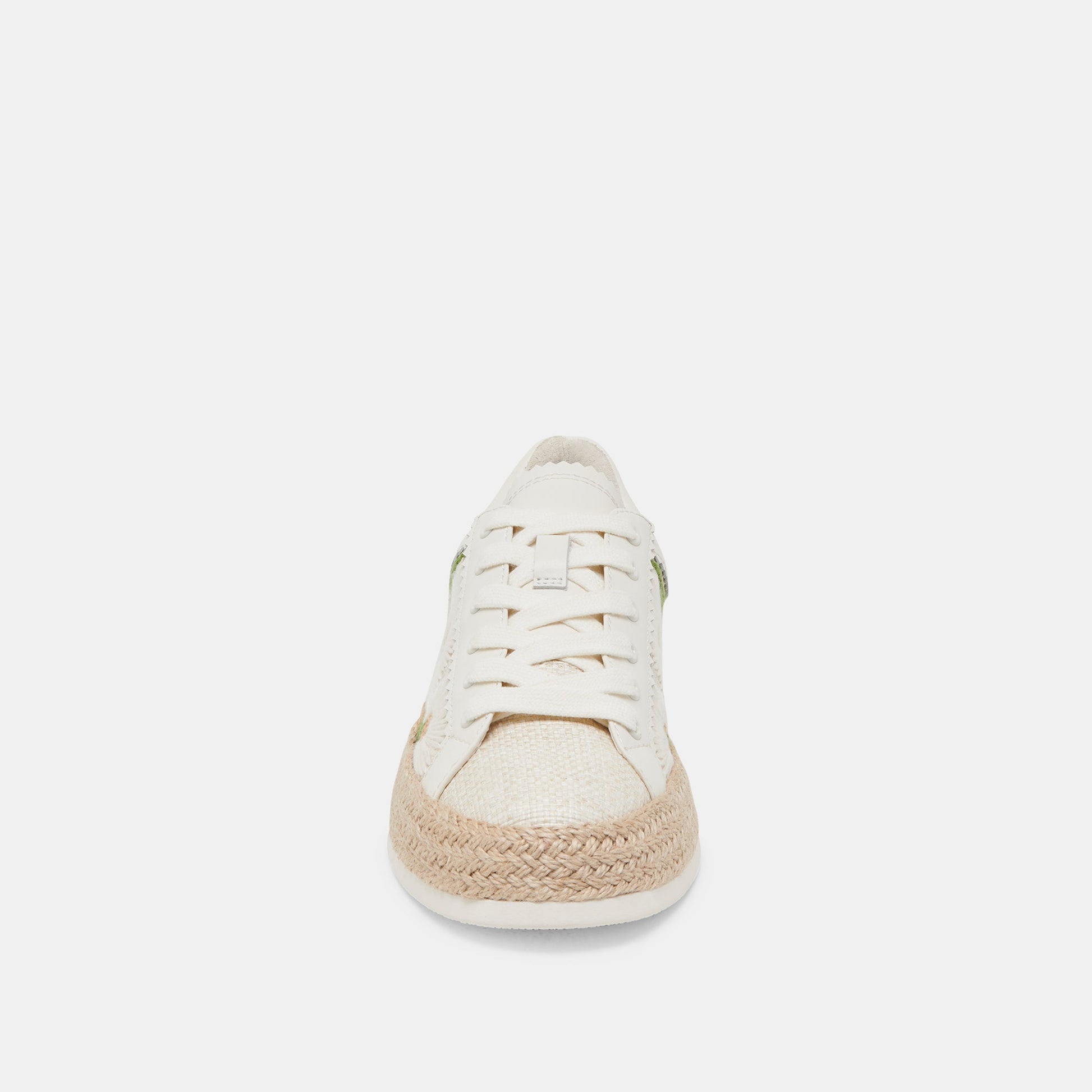 Dolce Vita AZALIA SNEAKERS WHITE FLORAL RAFFIA