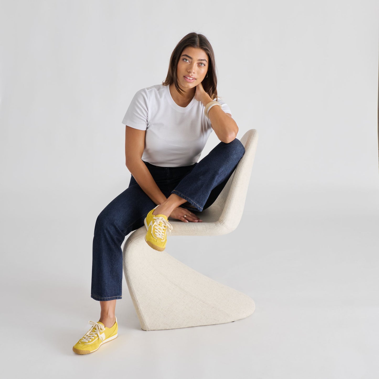 Dolce Vita Sariya Yellow Nylon Sneakers