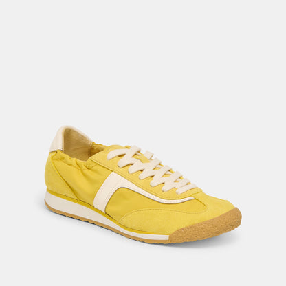 Dolce Vita Sariya Yellow Nylon Sneakers