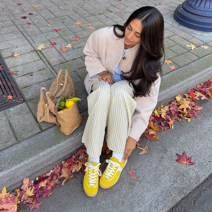 Dolce Vita Sariya Yellow Nylon Sneakers