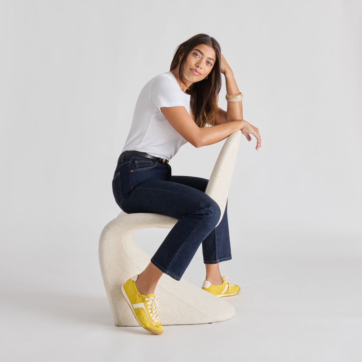 Dolce Vita Sariya Yellow Nylon Sneakers